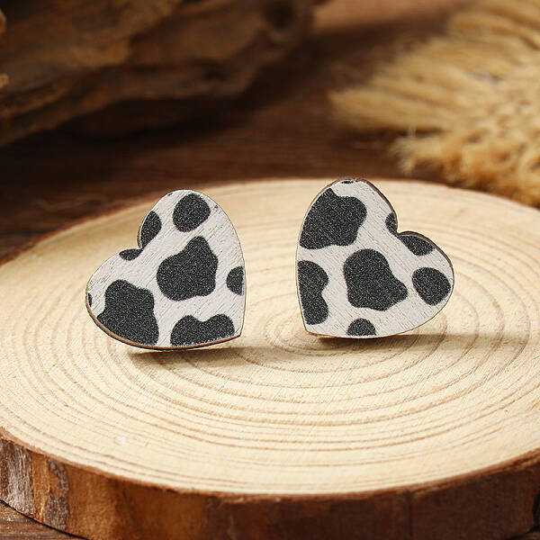 Wooden Stud Earrings