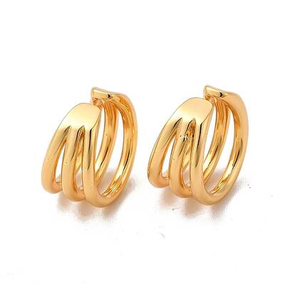 Rack Plating Brass Cuff Earrings