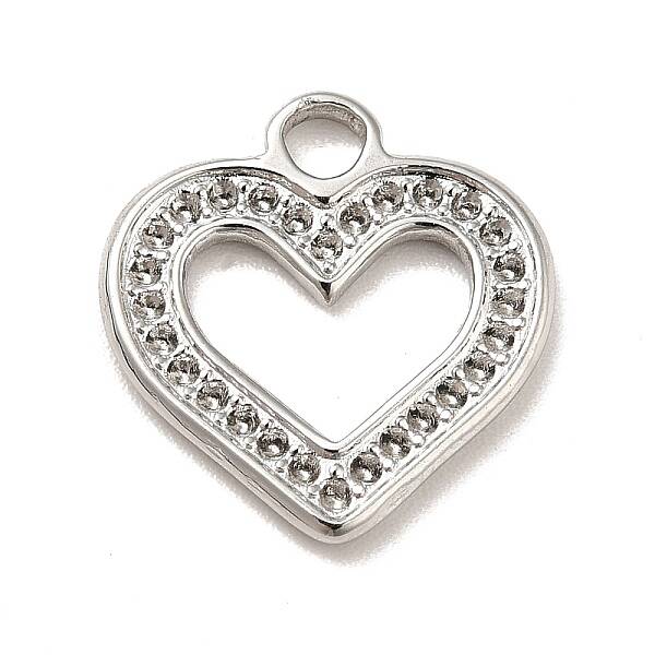 Non-Tarnish 304 Stainless Steel Pendants Rhinestone Setting