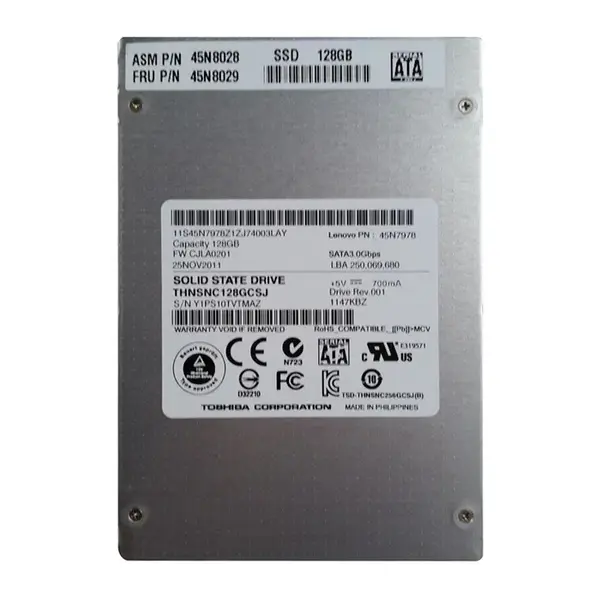 45N8028 IBM 128GB Multi-Level Cell SATA 3Gb/s 2.5-Inch Solid State Drive
