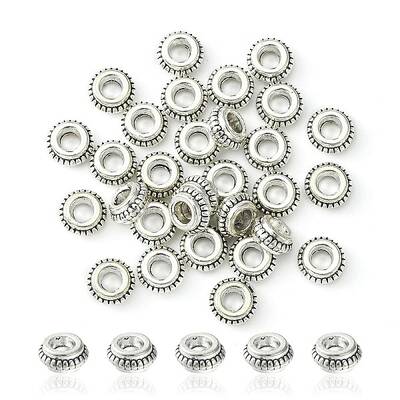 Tibetan Style Alloy Spacer Beads