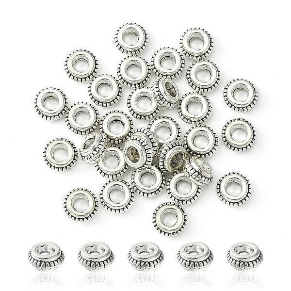 Tibetan Style Alloy Spacer Beads