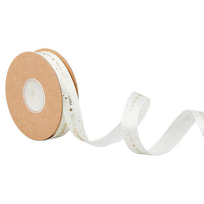 20 Yards Gold Stamping Polyester Happy Birthday to You Printed Ribbon