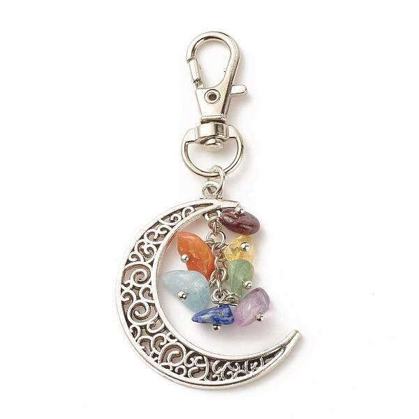 Chakra Theme Natural Gemstone Pendant Decorations