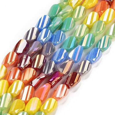 Electroplate Glass Beads Strands