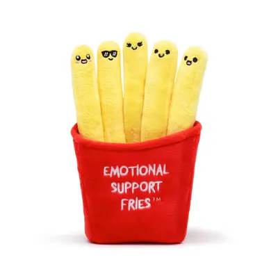 Emotional Support Fries - 5 Plush Toys in Fry Carton | Funny & Cute Gift for All Ages