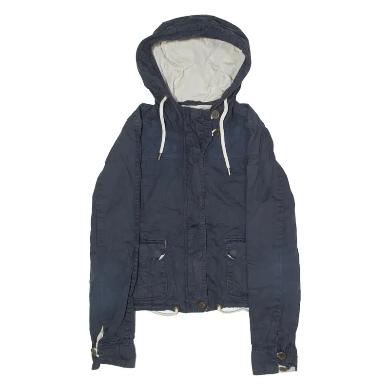 ABERCROMBIE & FITCH Womens Jacket Blue Hooded S