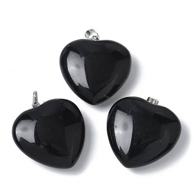 Natural Obsidian Pendants