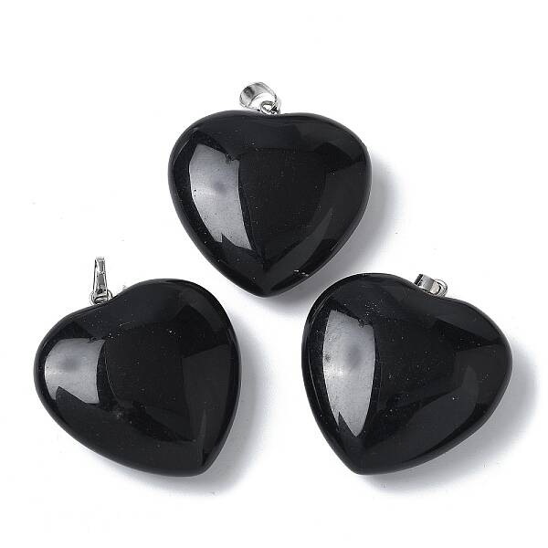 Natural Obsidian Pendants