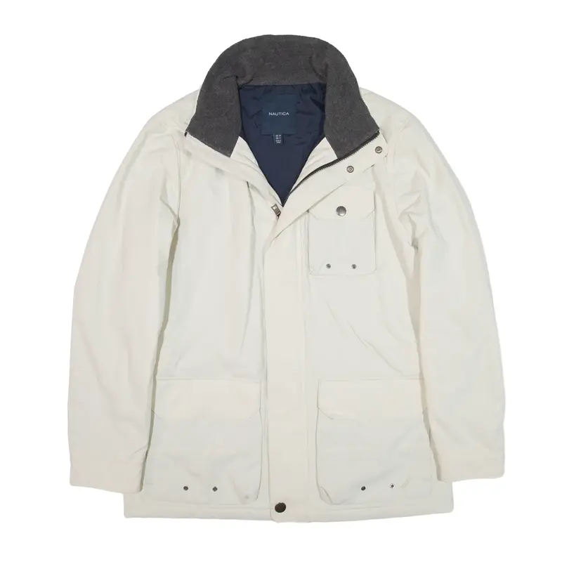 NAUTICA Insulated Coat Cream Mens L