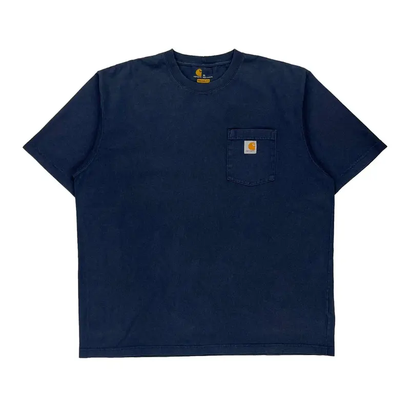 Carhartt T-Shirt - XL Navy Cotton
