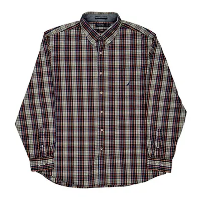 Nautica Checked Shirt - XL Multicoloured Cotton