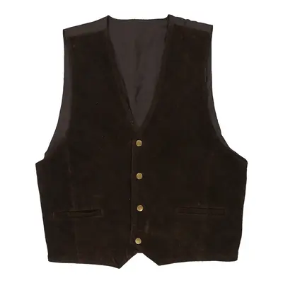 Unbranded Waistcoat - Medium Brown Suede