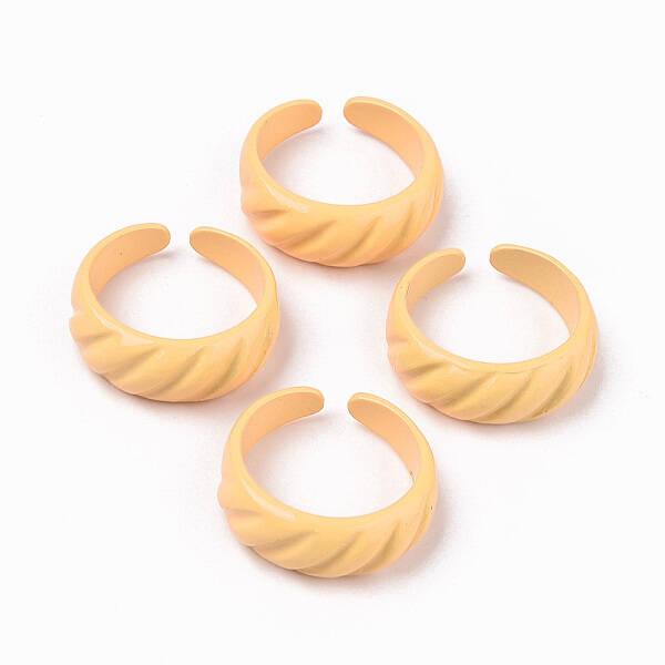 Spray Painted Alloy Cuff Rings