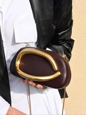 Women's Fashionable Solid Color Crossbody Bag, Casual Versatile Shoulder Bag for Daily Used, Trendy All-match Commuter Bag