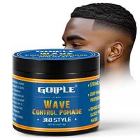 Natural Wave Pomade for Men - Strong Hold, Easy Wash 360 Wave Training Cream, Water-Based Moisturizing Hair Grease for Black ...