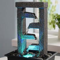 USB Powered LED Light Up Waterfall Design Decorative Ornament, 1 Count Creative Desktop Decoration, Collectible Room Decor, M...