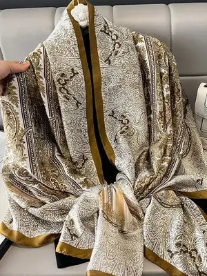 Bohemian Paisley Print Scarf – Elegant Daily Headscarf for Women