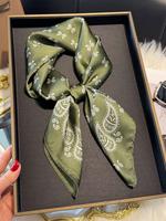 Women's Ditsy Floral Print Square Scarf, Casual Versatile Bandana for Women, Fashion Accessories for Daily Wear, Perfect Gift...