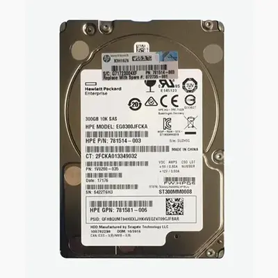781514-003 HP 300GB 12Gb/s SAS 10000 2.5-inch Hard Drive