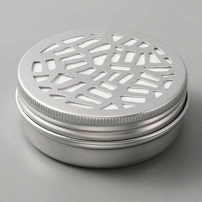 Aluminium Shallow Round Candle Tins