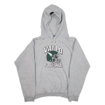 CHAMPION Valpo Football Hoodie Grey Pullover Mens S