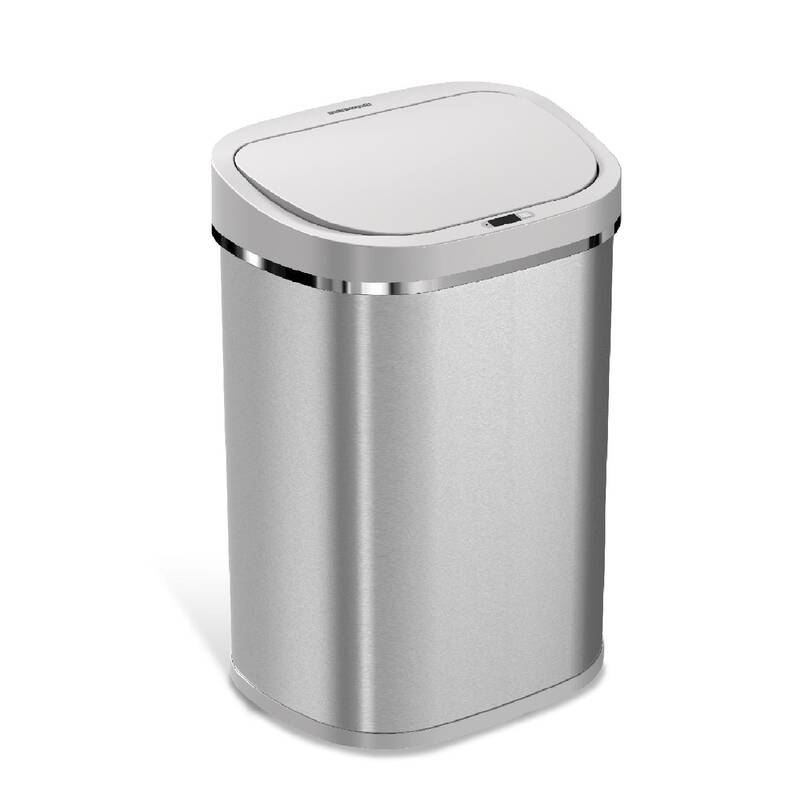 Motion Sensor Trash Bin 21 Gallon and 13 Gallon, Automatic Touchless Infrared Motion Sensor Trash Can, Heavy Duty Stainl