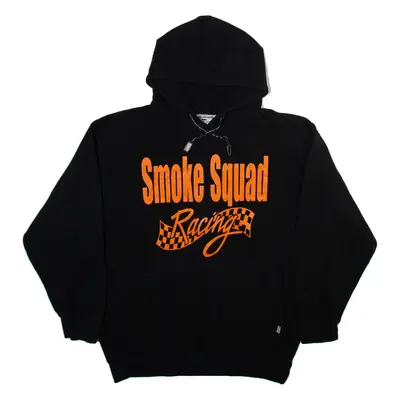 PRO CLUB Smoke Squad Mens Black Hoodie L