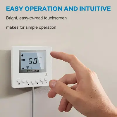 TooVem Remote Controller for Digital Humidity, Temperature, Adapt the Humidity Level, for Basement Crawl Space Dehumidifier