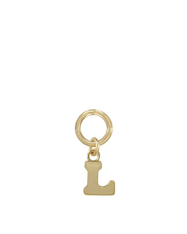 One Love Initial Charms | Metal Color: Gold | Style: L