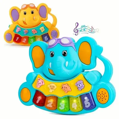 Baby Light Up Piano Music Toy, Hearing Response Ability Toy, Enlightenment Early Learning Toy Birthday Gift for Baby