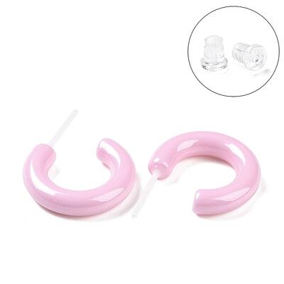 Hypoallergenic Bioceramics Zirconia Ceramic Ring Stud Earrings