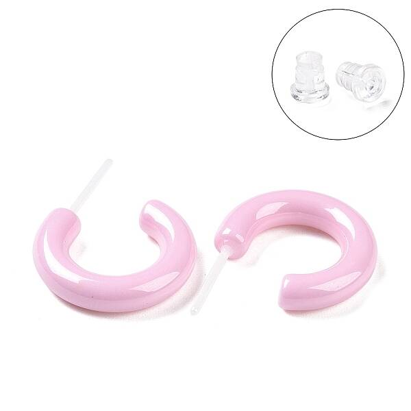 Hypoallergenic Bioceramics Zirconia Ceramic Ring Stud Earrings