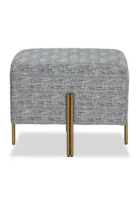 Light Gray Upholstery Stool | Liang & Eimil Alton