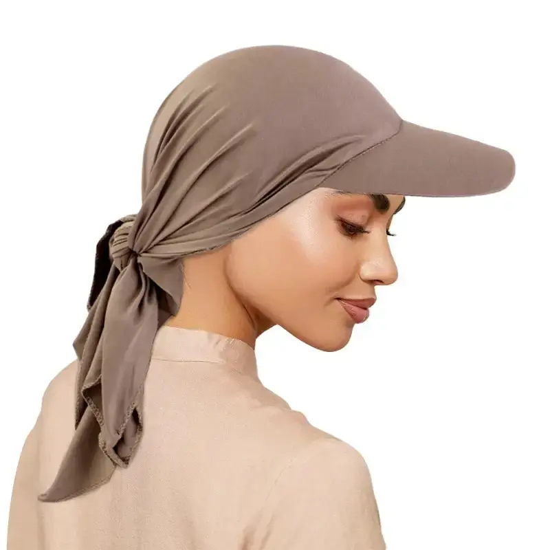 2025 New Instant Hijabs Hijab Cap for Women Bonnet Voile Muslim Sun Hats Scarf Wrap Baseball Caps Bandana Hijab Bonnet Turban