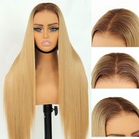 Wear And Go Synthetic 9x7 Glueless Lace Front Straight Wig Pre Plucked Pre Cut Vivid Self Growing Clean Hairline with Tiny Kn...