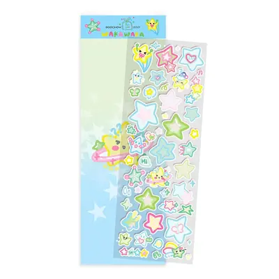 Cartoon Star Pattern Sticker, Cute Sticker for DIY Craft, Decorative Sticker for Phone Case, Computer, Guitar, Bag, Water Cup...