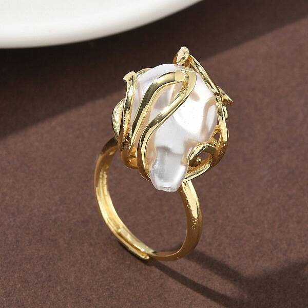 ABS Plastic Pearl Finger Rings