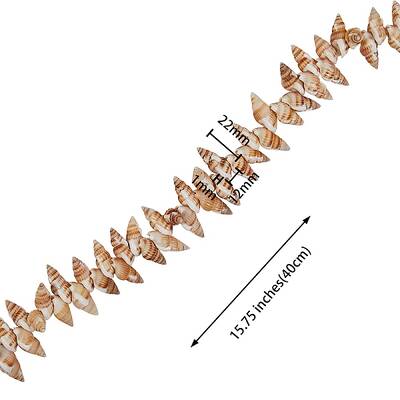 Natural Spiral Shell Beads Strands