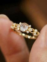 Women's Elegant Rhinestone Decorated Ring, Exquisite Trendy Hollow Out Ring, Fashionable Jewelry for Women for Daily & Party ...