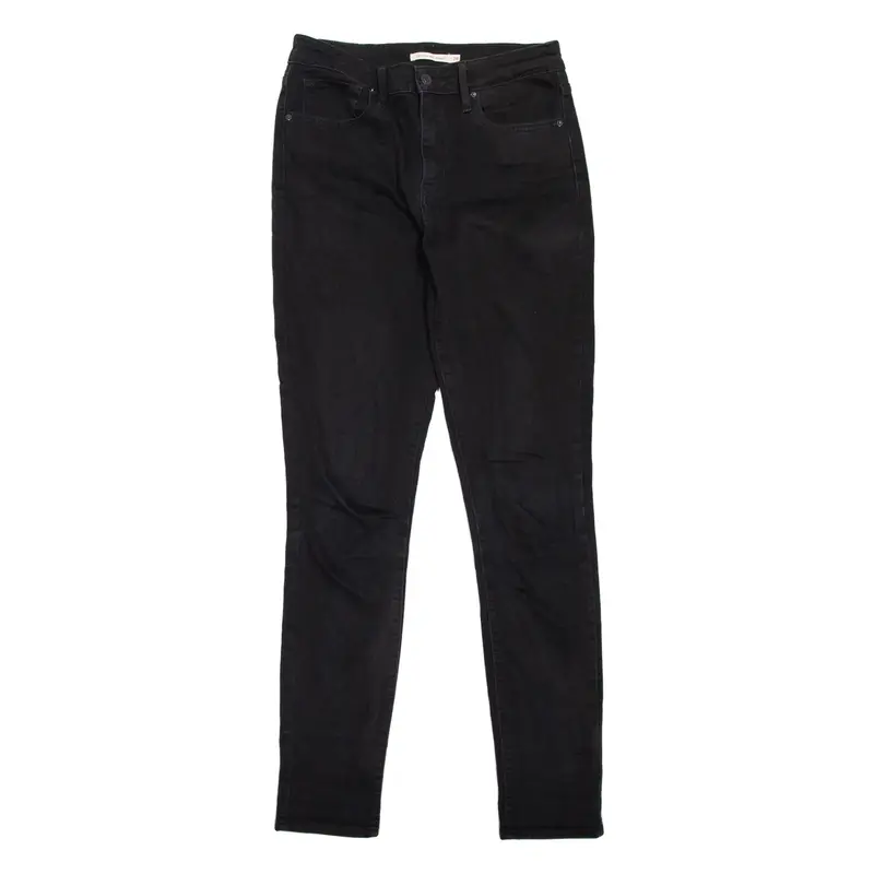 LEVI'S 721 High Rise Womens Jeans Black Slim Skinny W28 L32