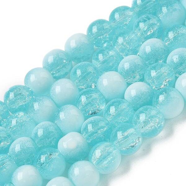 Crackle Glass Beads Strands