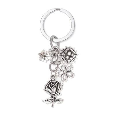 Tibetan Style Alloy Keychains