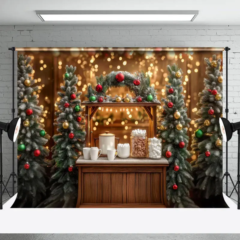 Aperturee Glitter Light Candy Bar Christmas Party Backdrop | Diy Christmas Backdrop | Christmas Photo Backdrop | Christmas Ph...