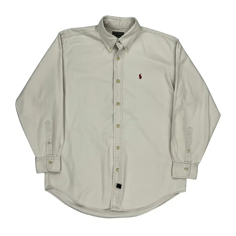 Ralph Lauren Shirt - Large Beige Cotton