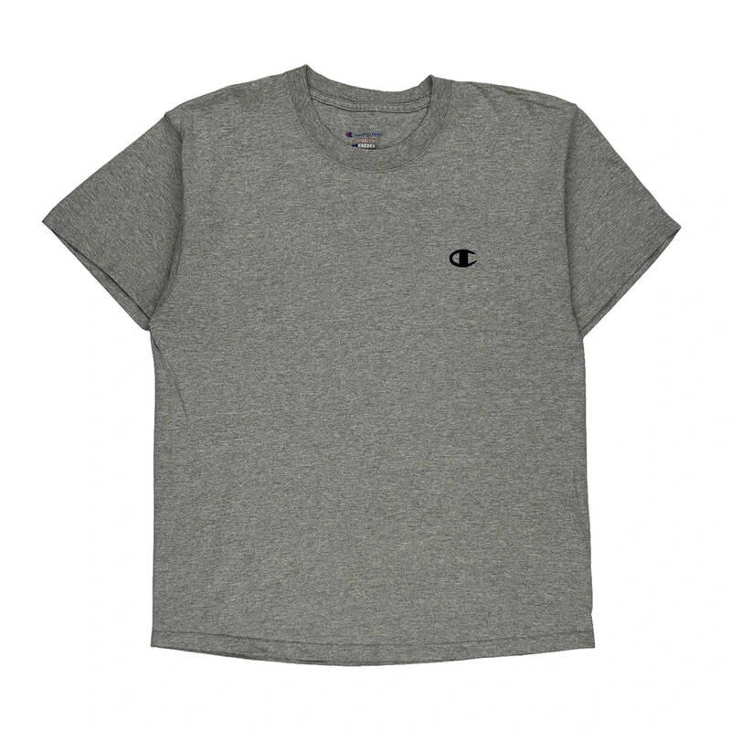 Champion T-Shirt - Large Grey Cotton | Size: large