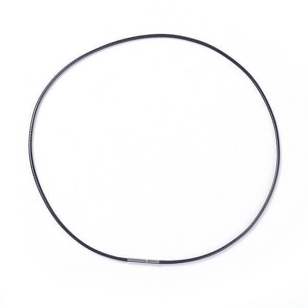 Waxed Polyester Cord Necklace Making