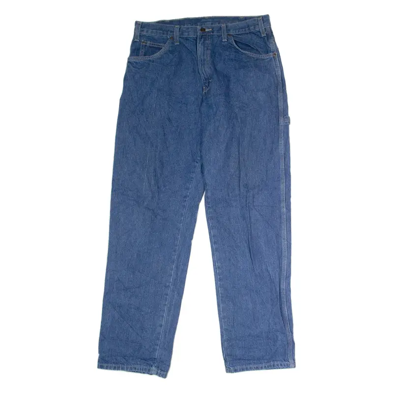 DICKIES Barbie Carpenter Mens Jeans Blue Relaxed Straight W34 L32