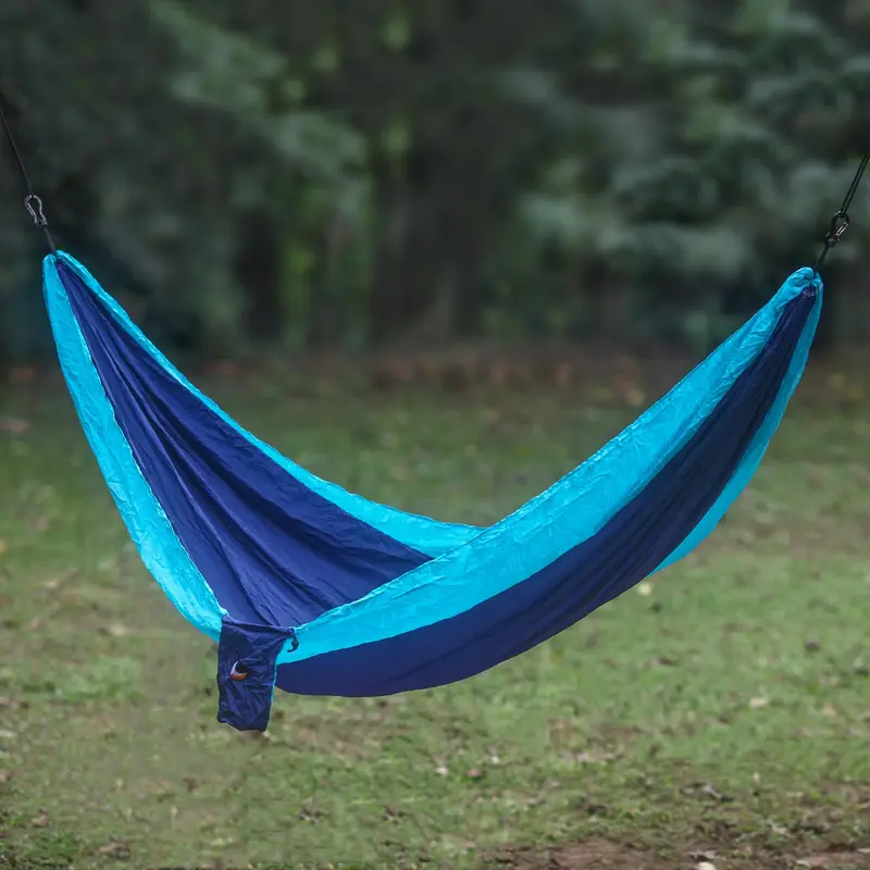 NOVICA Sea Dreams Portable Parachute Fabric Hammock Blue Turquoise (Single)