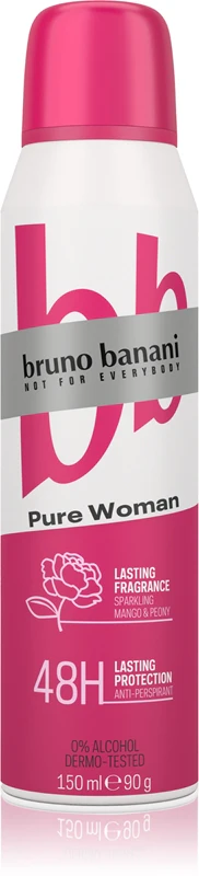 Bruno banani Sparkling Mango & Peony Pure Antiperspirant Women - 150 ml